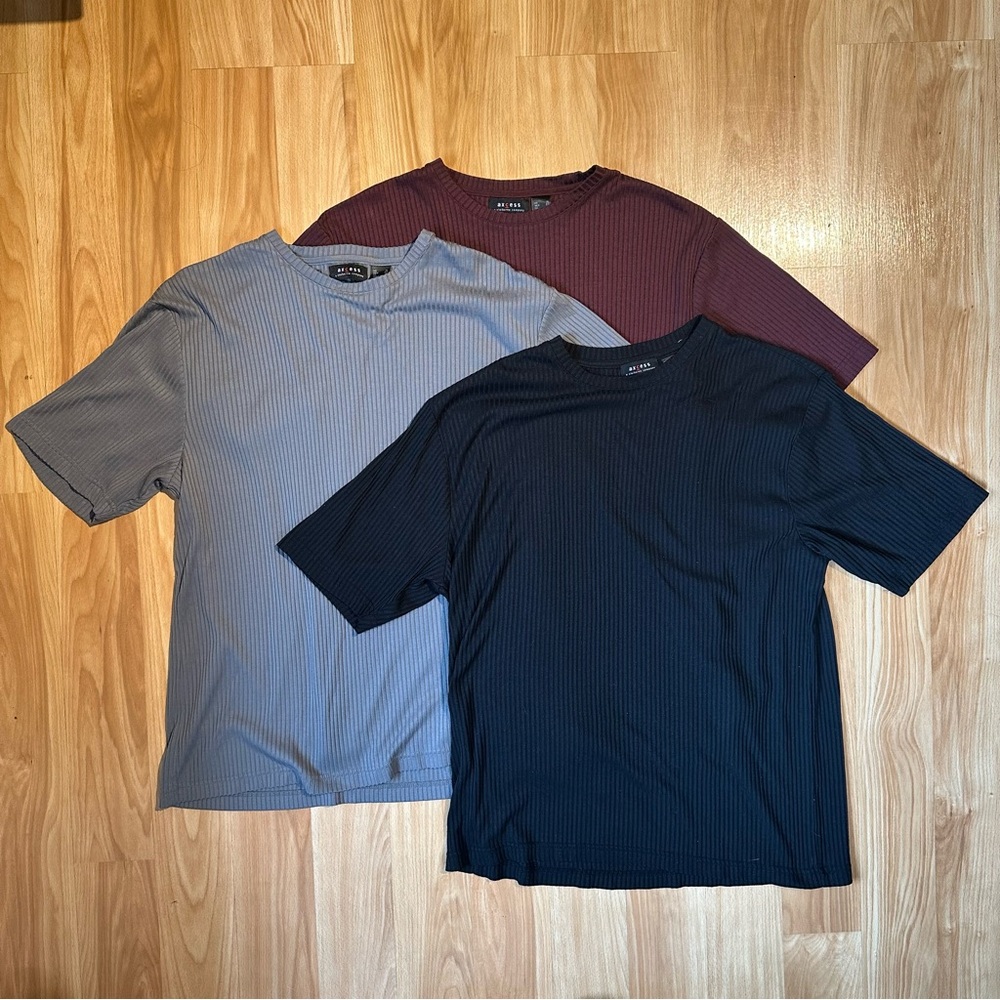 Axcess Short Sleeve Tees - Black, Gray, Burgundy